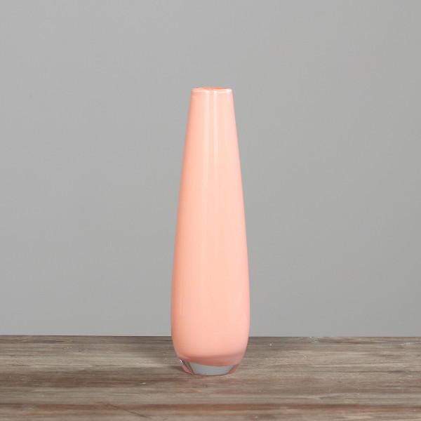 Vase in apricot aus Glas