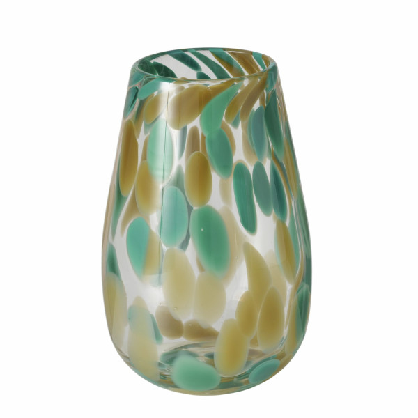 Vase VERTA in mehrfarbig aus Glas