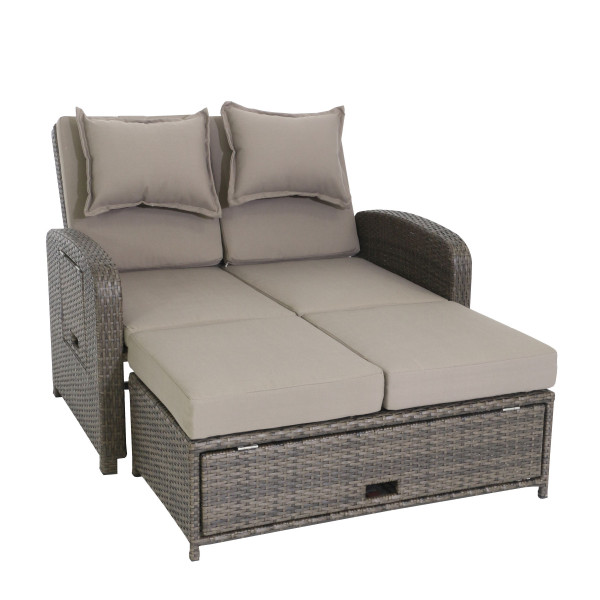 Gartensofa greemotion Bahia Rondo in braun