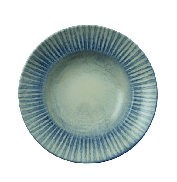 Pastateller Arthur Krupp SUNLIGHT BLUE in blau aus Steingut