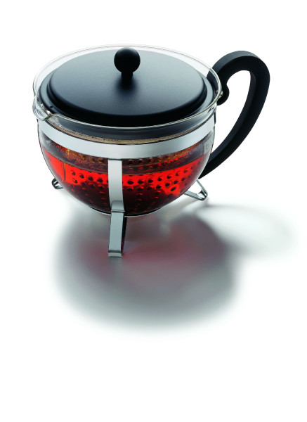 Teebereiter bodum CHAMBORD in schwarz aus Edelstahl