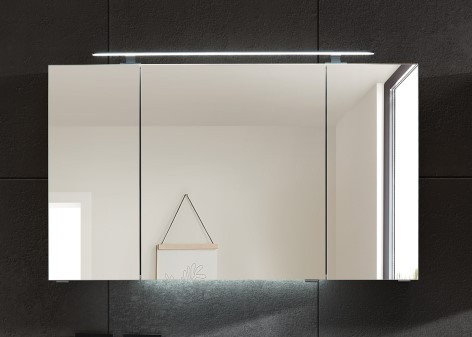 Spiegelschrank Aquarell BERN in weiß aus Dekor