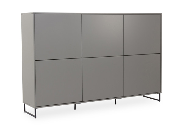 Highboard MONDO DIAMO in oliv-grau aus Lack