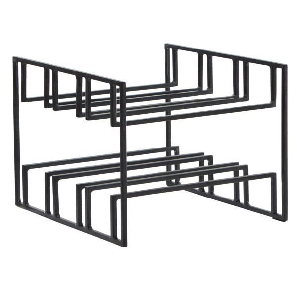 Weinregal in schwarz aus Aluminium