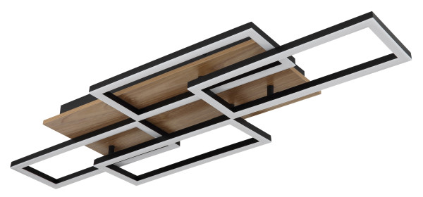 Deckenleuchte JEFFRY in schwarz aus Metall