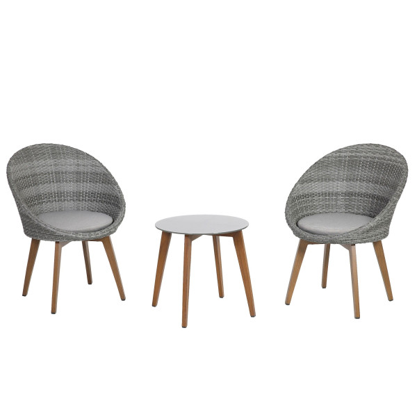 Balkon-Set greemotion Auckland in grau