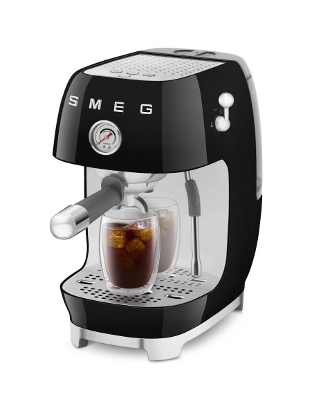 Espressoautomat smeg in schwarz