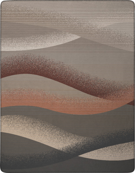 Wohndecke DESERT WAVE in mehrfarbig aus Mischgewebe