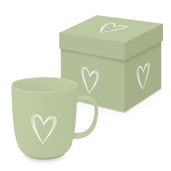 Henkelbecher HEART GREEN
