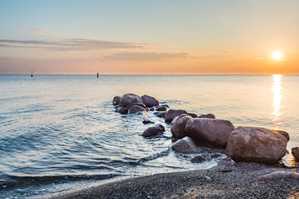 Akustikbild SONNENUNTERGANG aus Materialmix