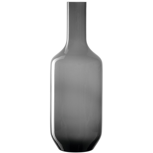 Vase LEONARDO MILANO in grau aus Glas