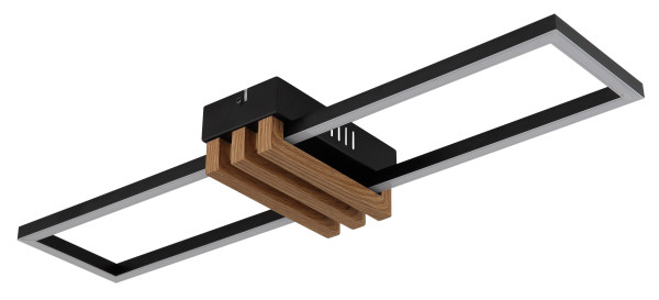 Deckenleuchte DAKARI I in schwarz aus Metall