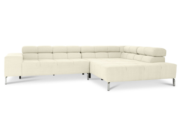Polsterecke CATELYN in creme aus Stoff