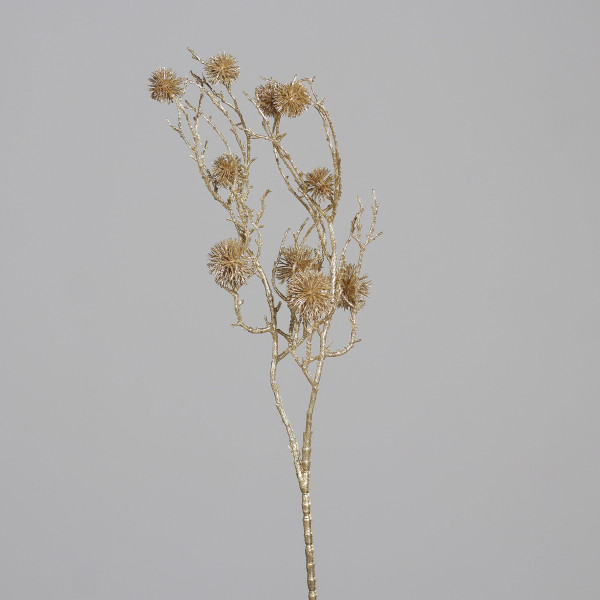 Kunstpflanze ZWEIG in goldfarben aus Kunststoff