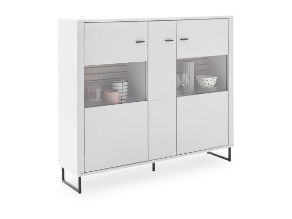 Highboard MATEO in weiß aus Dekor