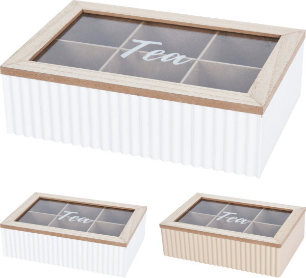 Teedose aus Holz