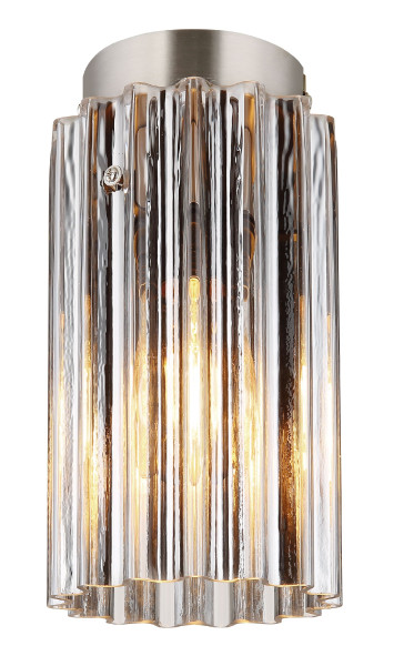 Deckenleuchte CAYDEN in Nickel aus Metall