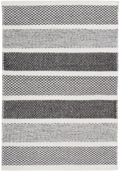 Teppich TRONDHEIM in grau aus Schurwolle