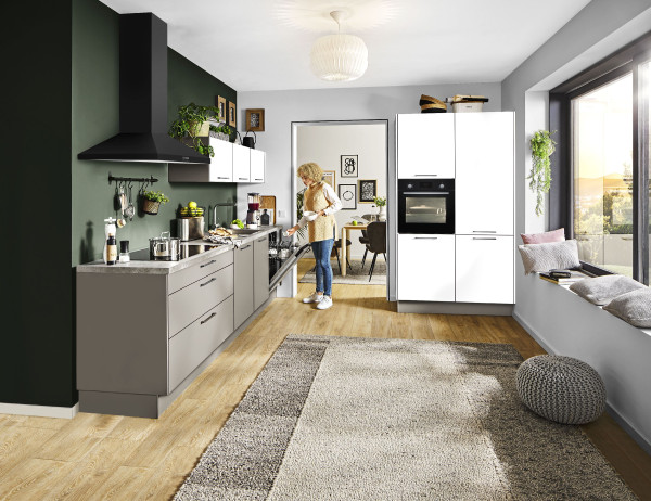 Einbauküche Nobilia Touch in weiß aus Lack