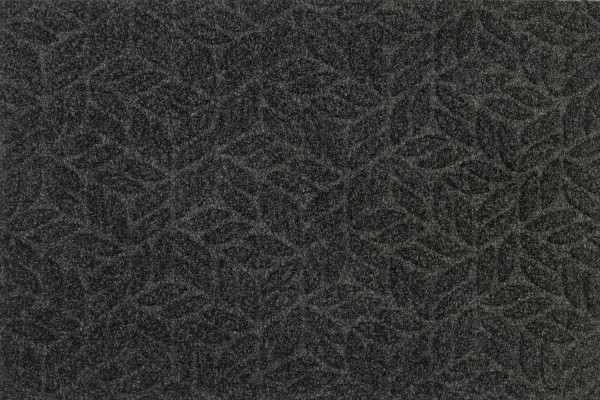 Fußmatte DUNE LEAVES DARK GREY in grau aus Mischgewebe