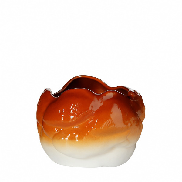 Vase FISCHE in orange aus Keramik