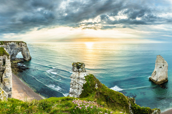 Akustikbild KÜSTE BEI ÉTRETAT aus Materialmix