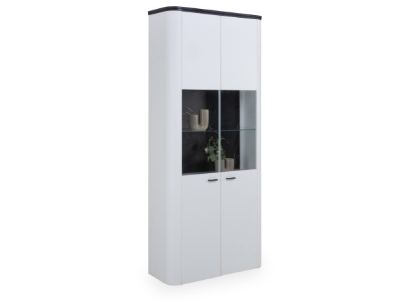 Vitrine HARPER IRINGA in weiß aus Dekor