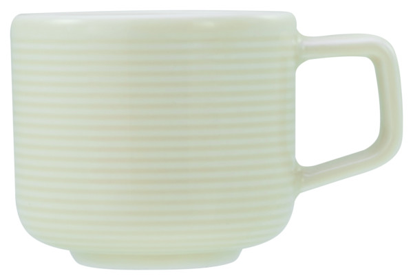 Espressoobertasse SESSION in creme aus Porzellan