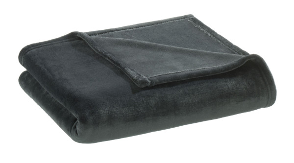 Plaid Flanell BRANDON anth. in anthrazit aus Polyester