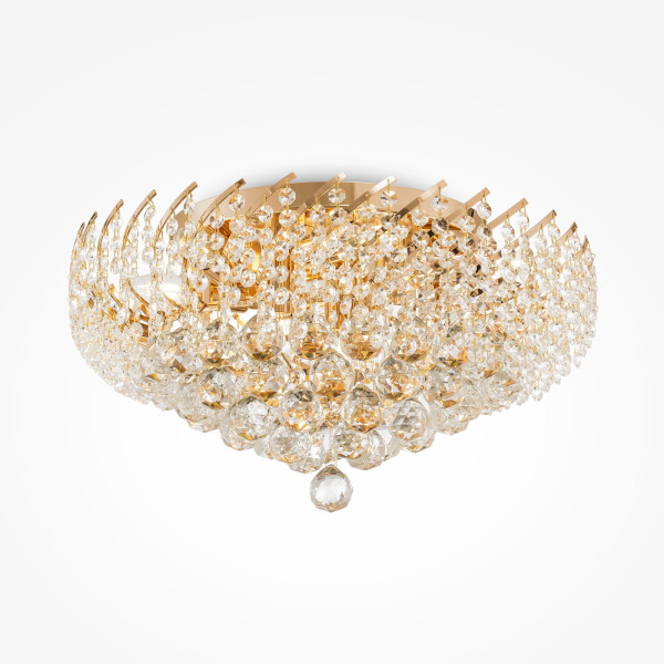 Kronleuchter KAROLINA in goldfarben aus Metall