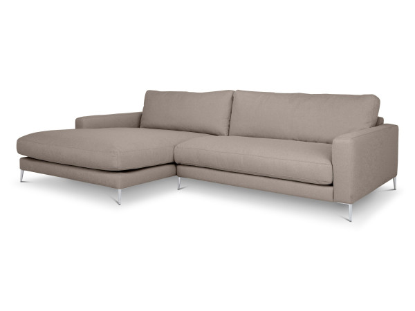 Polsterecke CONNECTICUT 2.0 in taupe aus Stoff