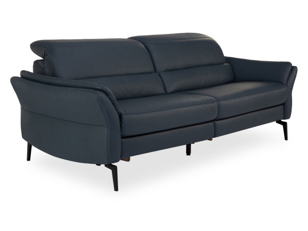 Sofa COMFORT 3 Sitzer MONDO MIMAS in graphit aus Leder