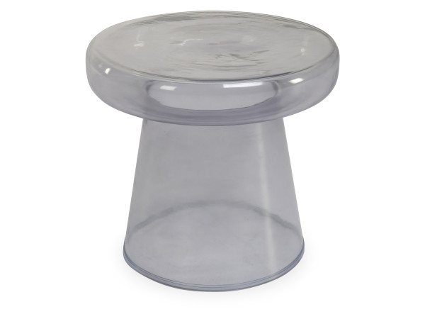 Beistelltisch HARPER CORK in grau aus Glas