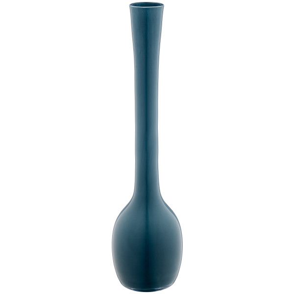 Vase DROP in blau aus Glas