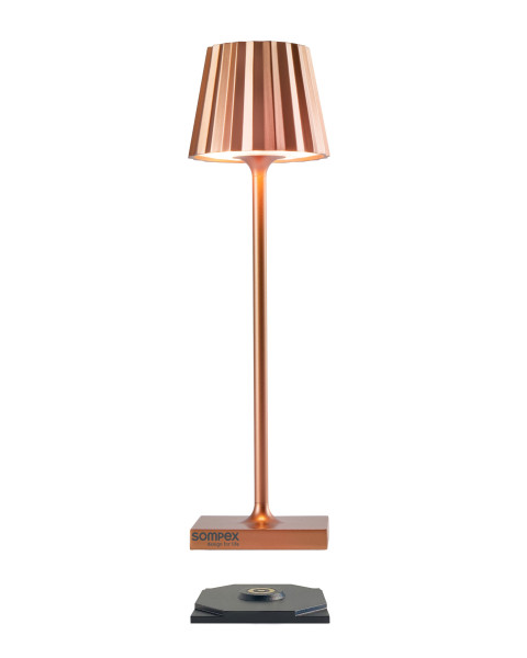 Tischleuchte TROLL NANO RC in kupferfarben aus Aluminium