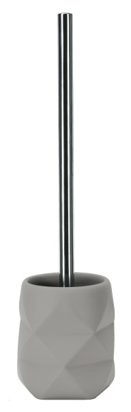 WC-Bürsten-Halter CRACKLE in platinfarben aus Polyresin