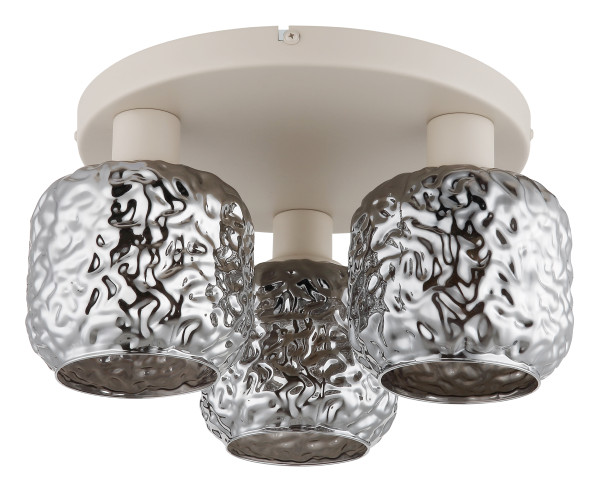 Deckenleuchte ANTONIO in beige aus Metall