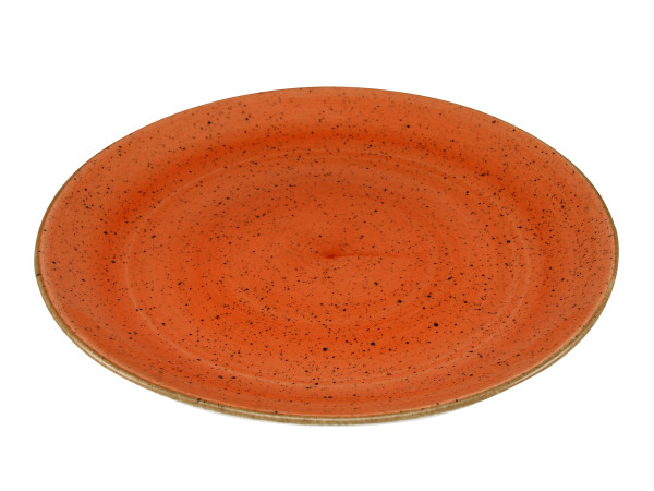 Speiseteller VINTAGE in orange aus Porzellan