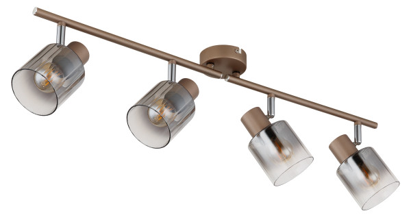 Strahler WALTON in braun aus Metall