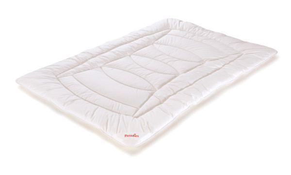 Ganzjahresbett BELLA in weiß aus Mischgewebe