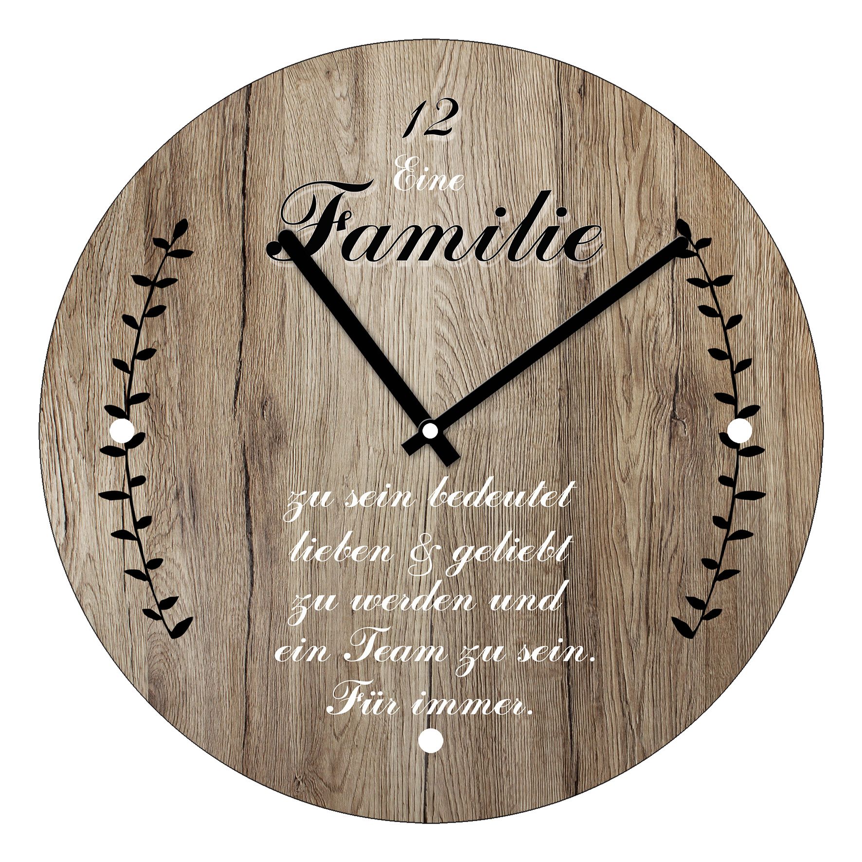 Wanduhr FAMILIE I Kunstdrucke Bilder & Rahmen Accessoires Alles