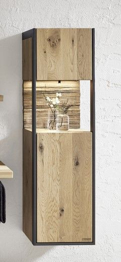 Hängeschrank STEEL in Wildeiche aus Massivholz