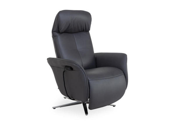 Relaxsessel himolla HOCHKÖNIG in schwarz aus Leder