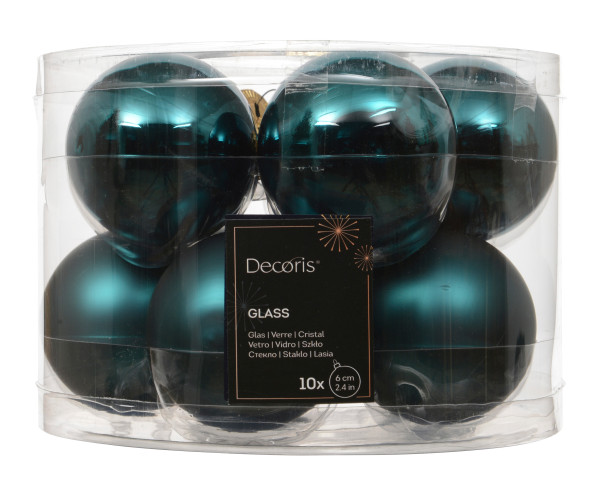 Weihnachtskugel-Box SMARAGD in smaragd aus Glas