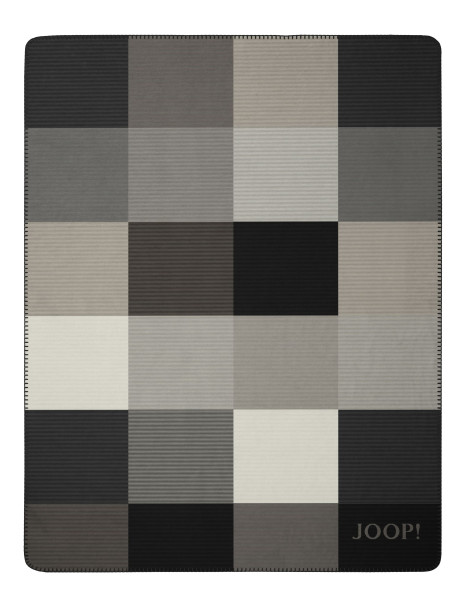 Wohndecke JOOP! MOSAIK in schwarz aus Mischgewebe