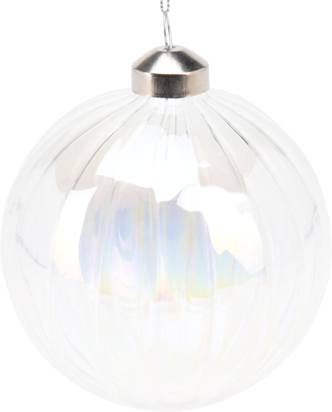 Weihnachtskugel STRIPES aus Glas