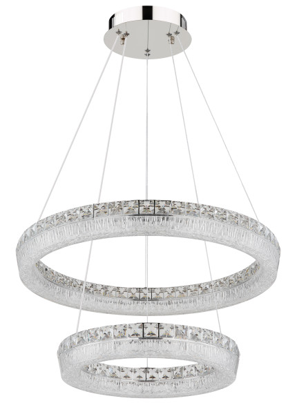 Hängeleuchte LAUREL in verchromt aus Metall