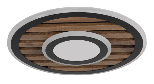 Deckenleuchte WOODY in schwarz aus Metall