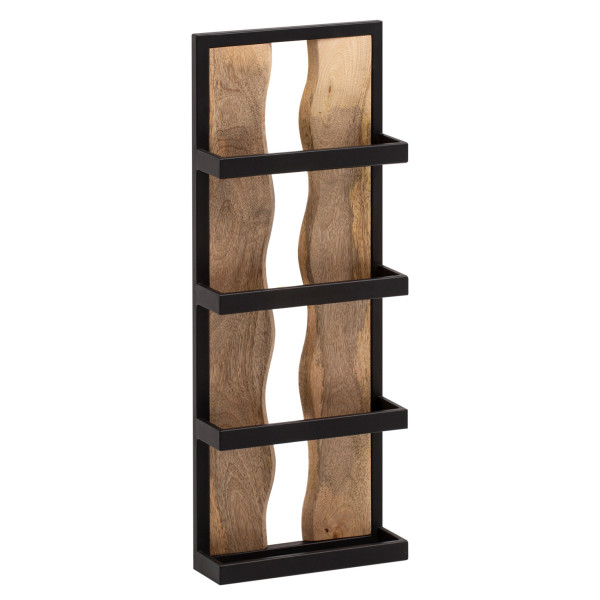 Wandregal in braun aus Holz