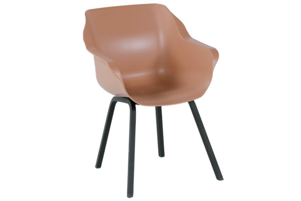 Gartenstuhl SOPHIE in rosa aus Kunststoff